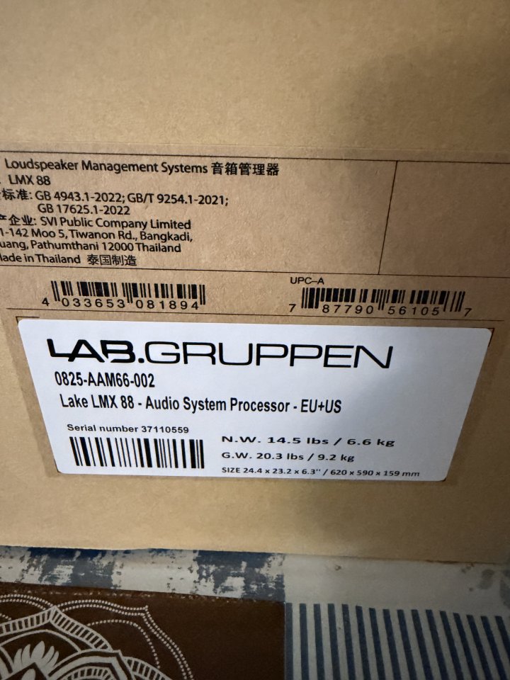 Procesador de sonido Lake LMX 88 de segunda mano · Foto 4 de 5 · Barcelona · 2800 €