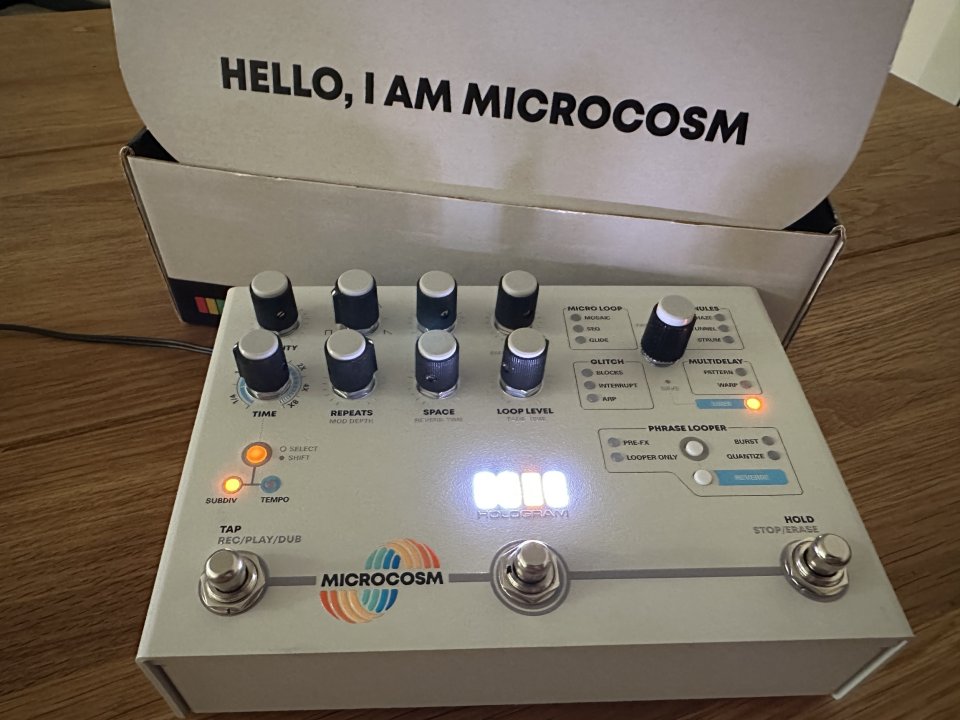 Pedal MICROCOSM HOLOGRAM - como NUEVO de segunda mano · Foto 2 de 2 · Madrid · 490 €