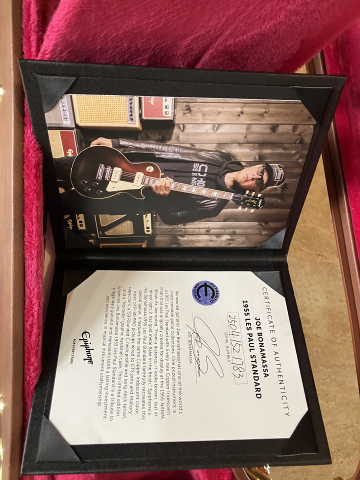 Epiphone Les Paul standard 1955 Joe Bonamassa