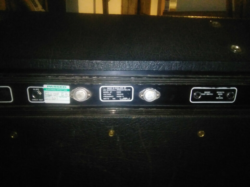 MARSHALL 100w Lead Combo. Modelo 2200. JMP Serie. 70's