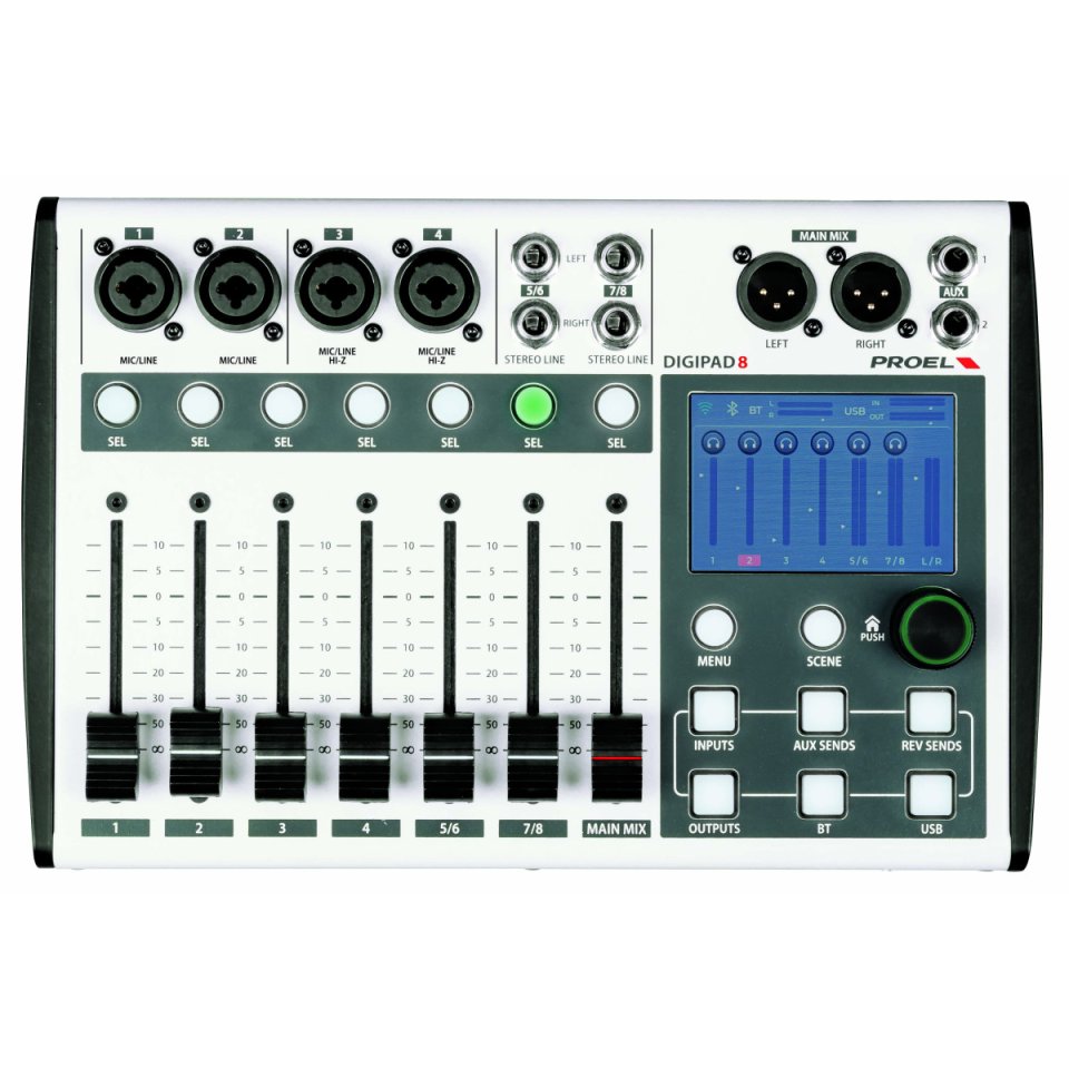 DIGIPAD8 8-channel digital mixer DIGIPAD8 – Power Meets Portability