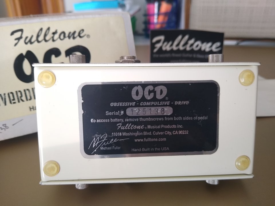 Fulltone OCD Versión 1.4 de 2016