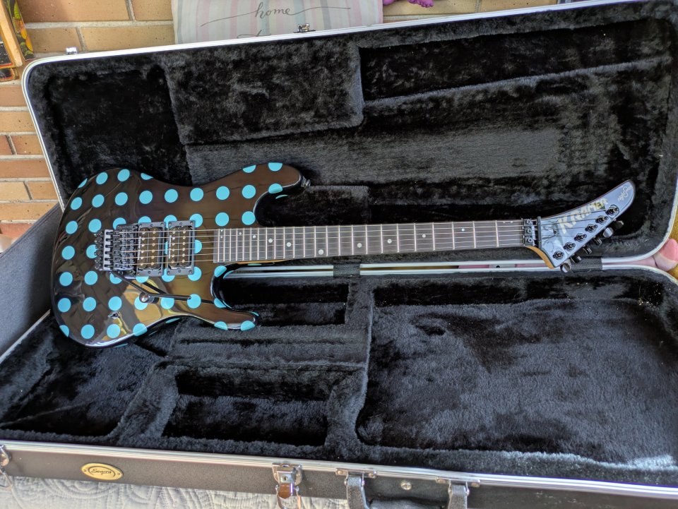 Kramer Nightswan blue dots + estuche rígido de segunda mano · Foto 1 de 9 · Madrid · 660 €