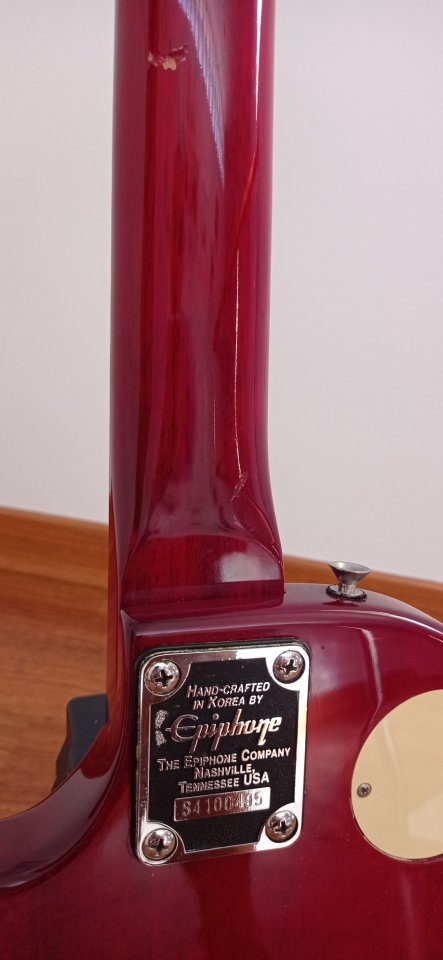 Guitarra eléctrica Epiphone Les Paul Corea 1994 de segunda mano · Foto 8 de 9 · Cuenca · 300 €
