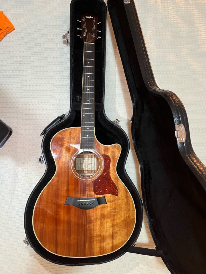 Taylor 424CE-SL Flamed Koa
