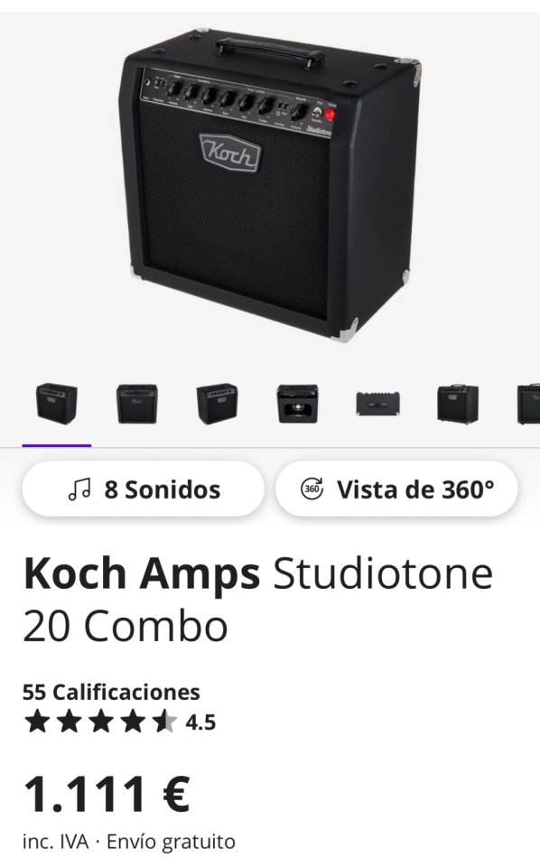 Koch Amp Studiotone 20 Combo (Revisado) de segunda mano · Valencia · 550 €