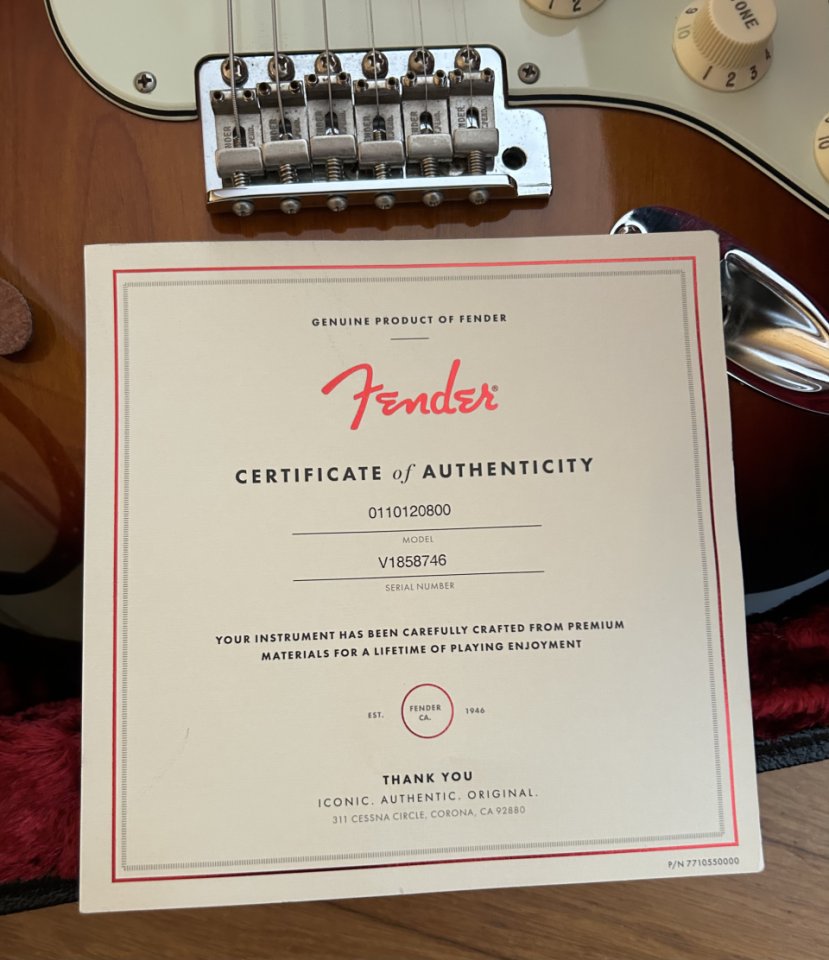 Fender Stratocaster American Original 60s