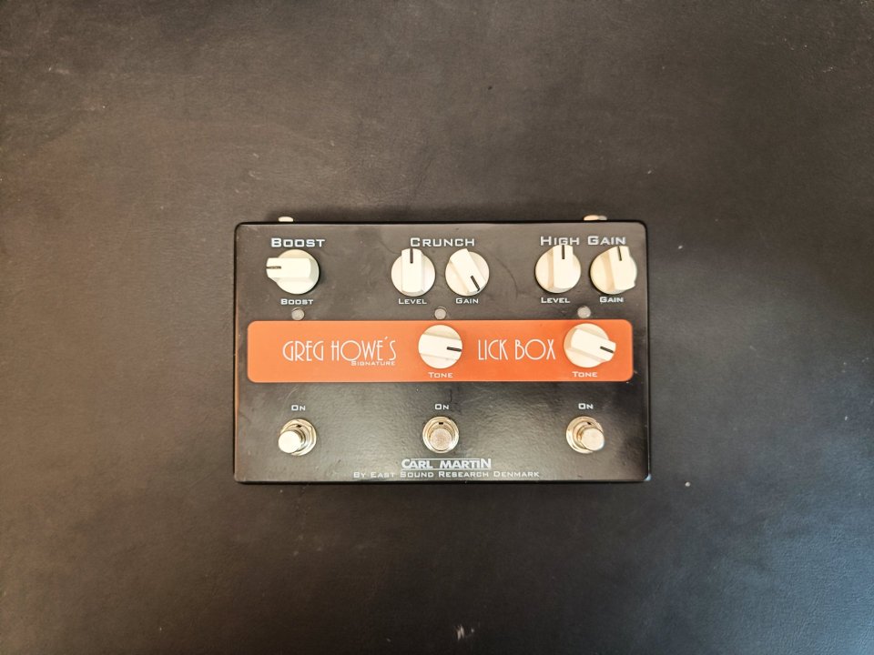 Pedal Carl Martin Lick Box Greg Howe signature de segunda mano · Foto 1 de 5 · Zaragoza · 165 €