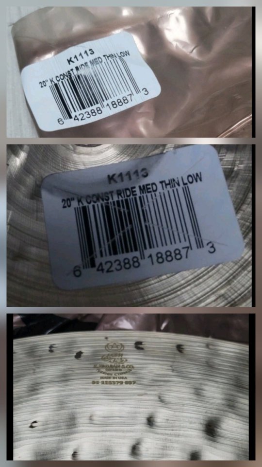 Zildjian K Constantinople Medium Thin Low 20" NUEVO Envío OK