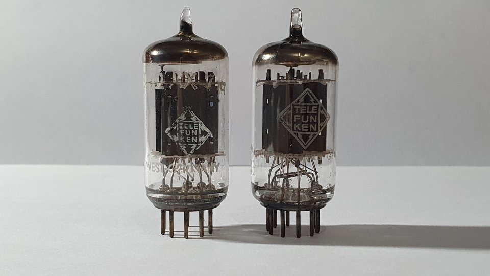 Válvula previo NOS Telefunken ECC83 Smooth Plate Preamp 12AX7 7025 Tubo