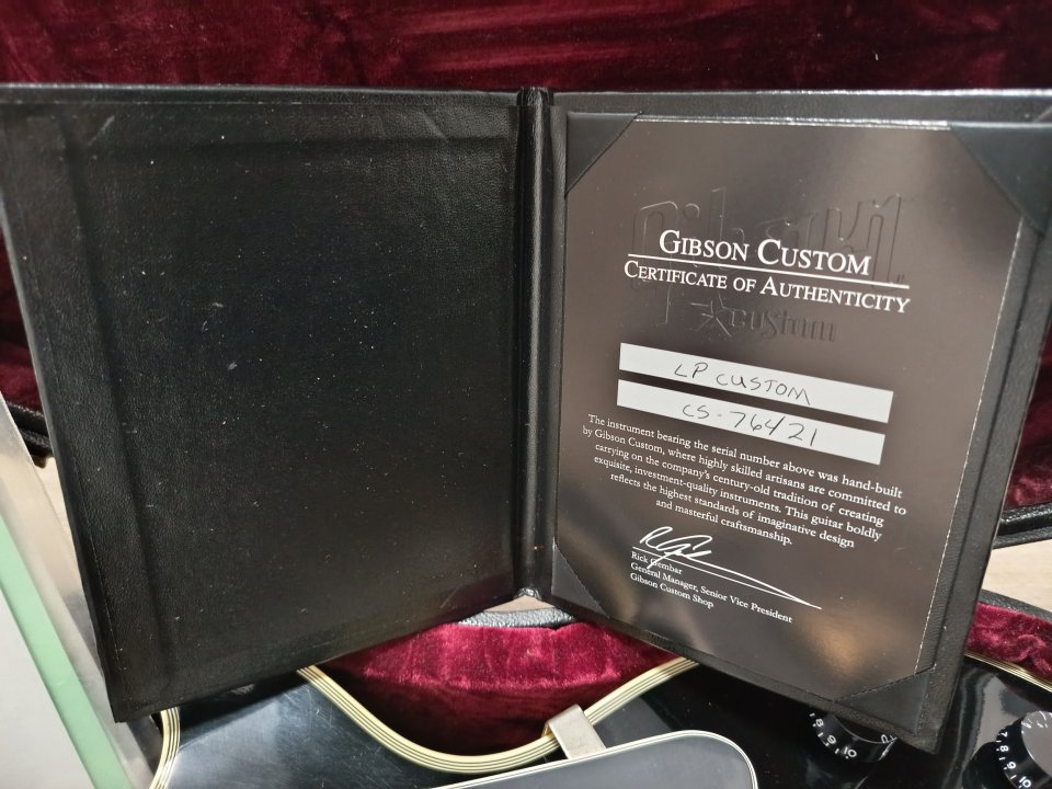 Gibson Les Paul Custom 2008 (Nashville)-Muy Buen Estado + Estuche Original