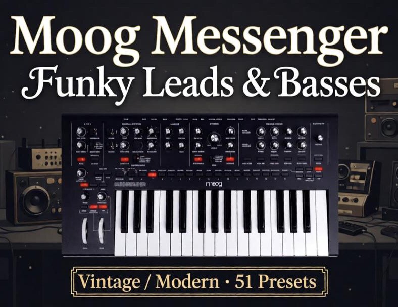 MOOG Messenger/ Funky Leads & Basses Soundpack