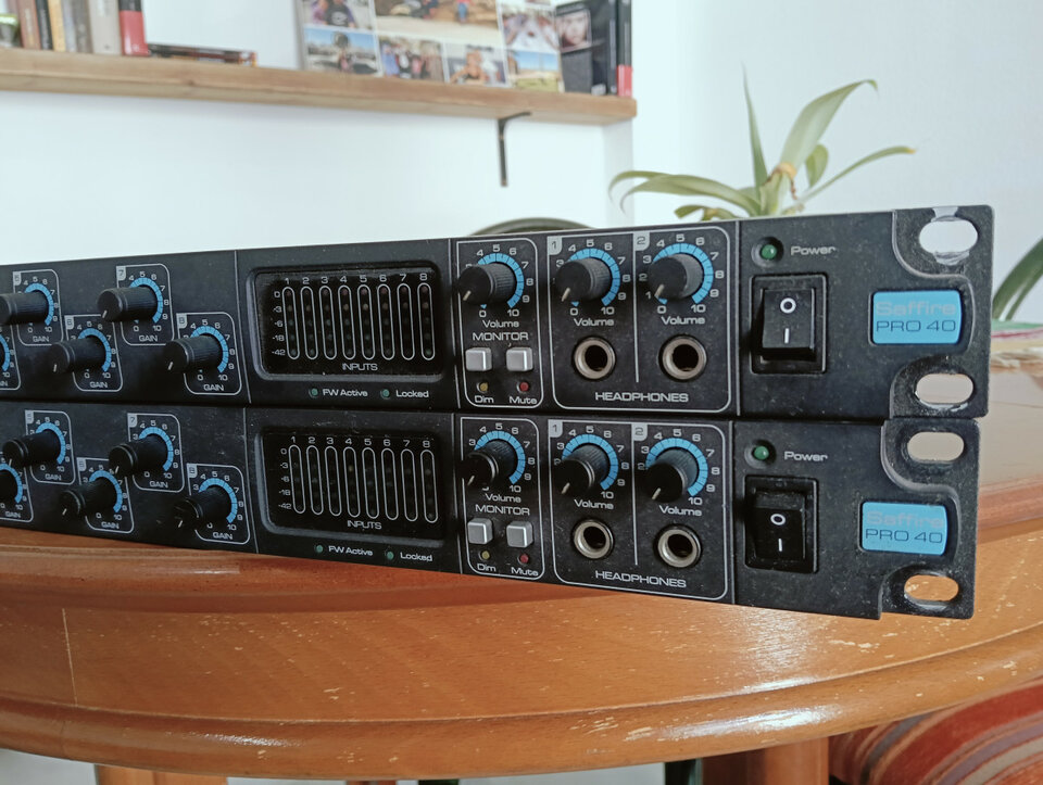2 x Focusrite Saffire Pro40