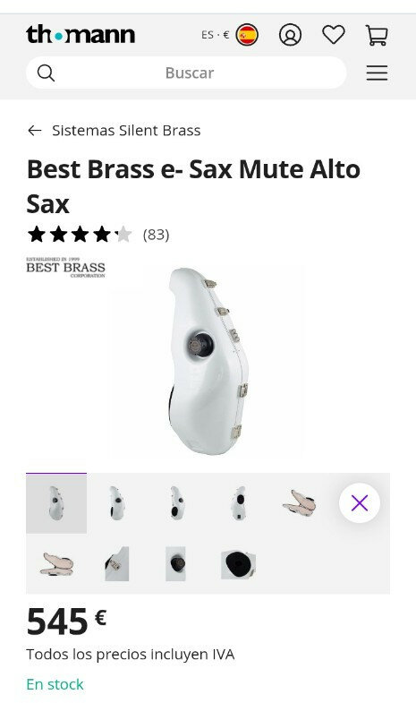 Best brass e- saxmut alto sordina