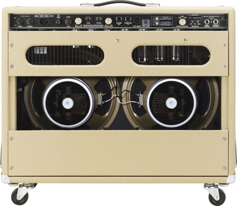 Fender Super-Sonic Twin 100/25W Blonde Oxblood Combo [EN MANO]