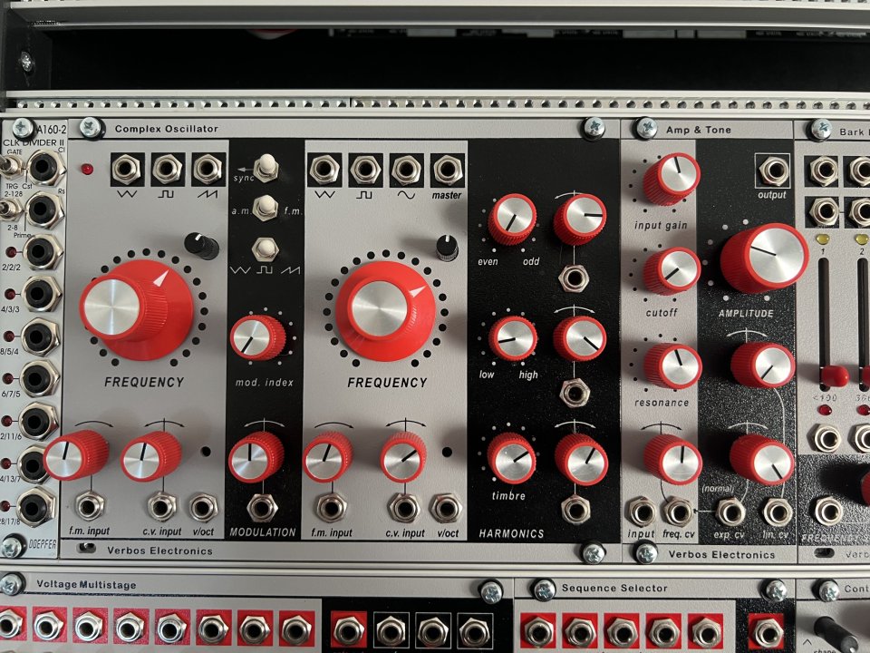 Sistema eurorack Verbos electronics DFAM Xaoc devices de segunda mano · Foto 4 de 10 · Asturias · 6000 €