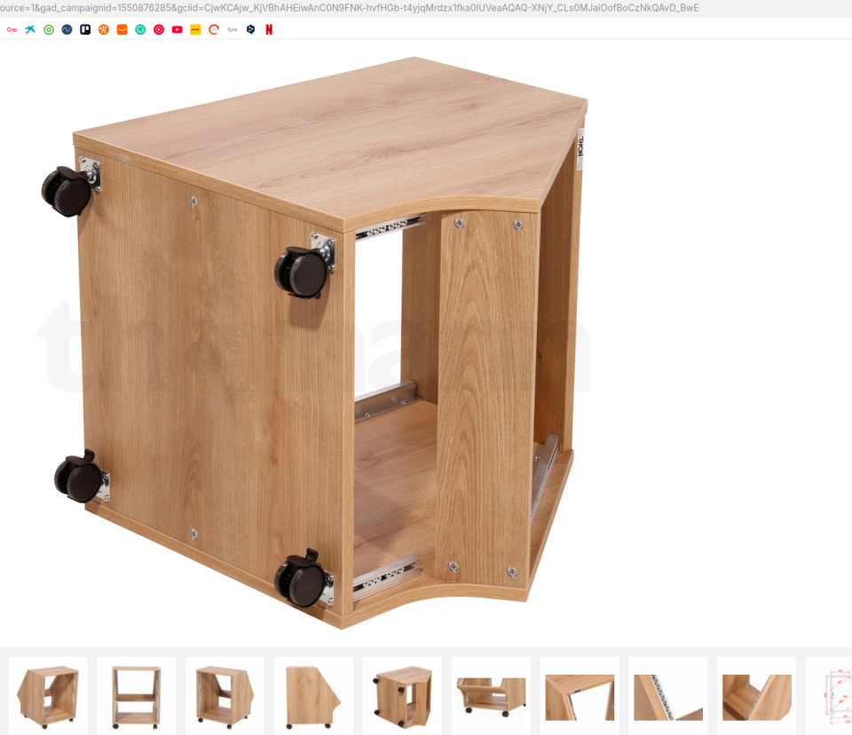 NUEVO Rack inclinado con ruedas 10U + 3U, madera, comprado Thomann de segunda mano · Foto 4 de 6 · Alicante · 280 €