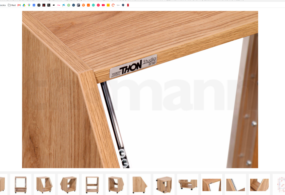 NUEVO Rack inclinado con ruedas 10U + 3U, madera, comprado Thomann de segunda mano · Foto 5 de 6 · Alicante · 280 €