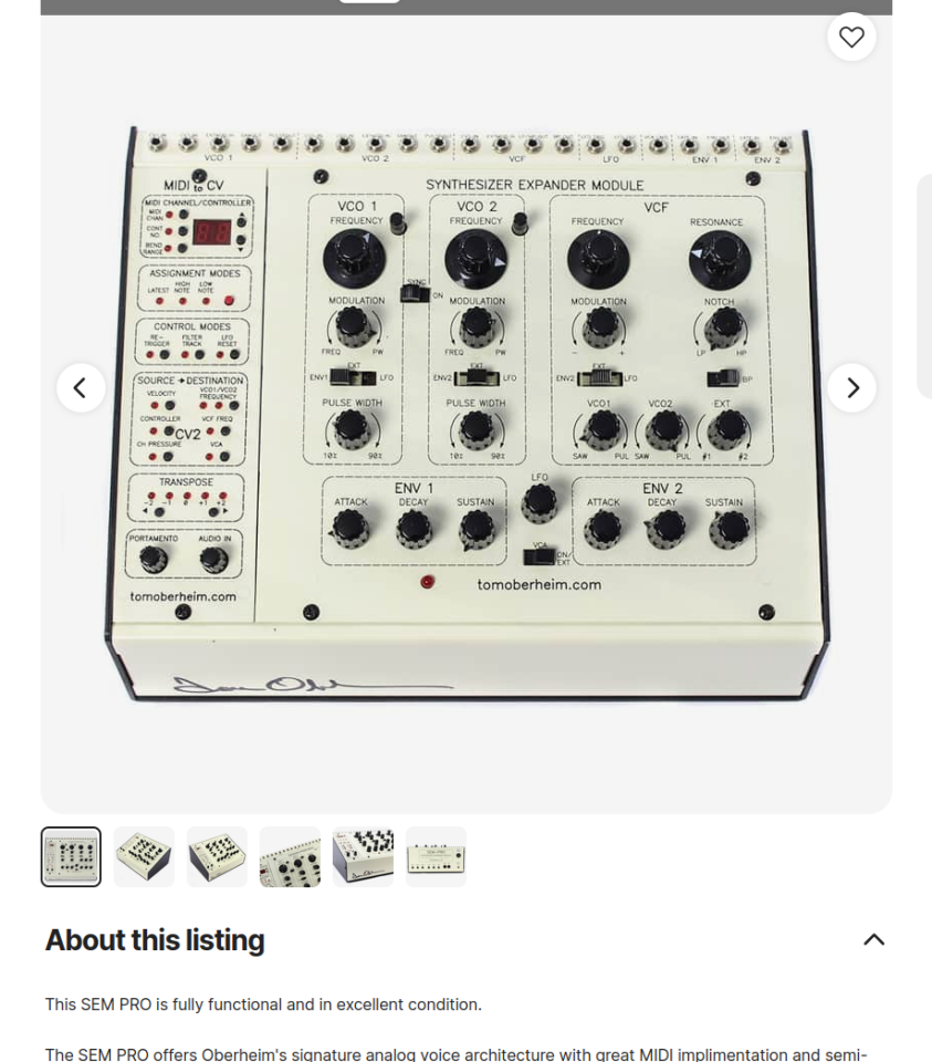 Oberheim SEM Pro de segunda mano · Foto 1 de 2 · Valencia · 2500 €