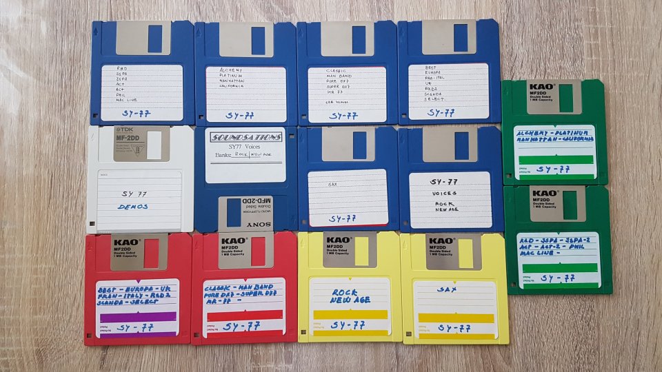 Lote disquetes Yamaha SY-77