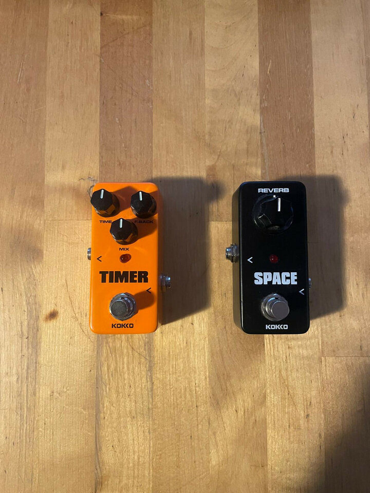 Pedal guitarra reverb y delay KOKKO