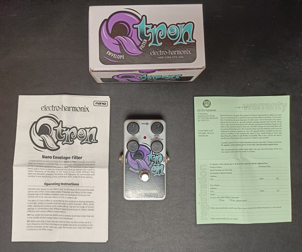 Electro-Harmonix Q-TRON nano auto wah envelope filter de segunda mano · Foto 7 de 7 · Zaragoza · 70 €