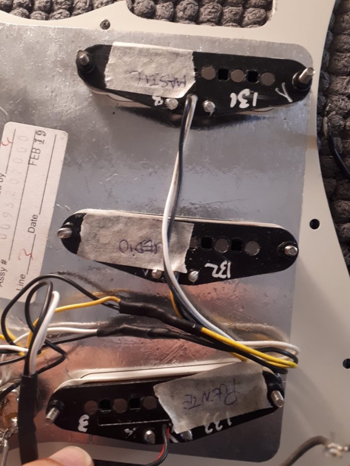 Set Pastillas fender strato Player series