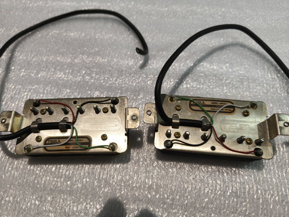 Pastillas Humbucker Set Tesla Opus-1 de segunda mano · Foto 2 de 2 · Valencia · 85 €