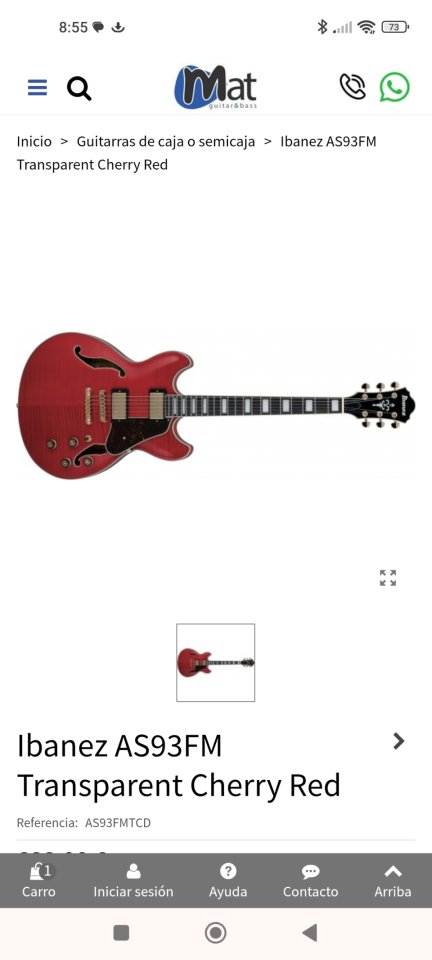 Guitarra eléctrica Ibanez as93 de segunda mano · Foto 1 de 4 · Sevilla · 480 €