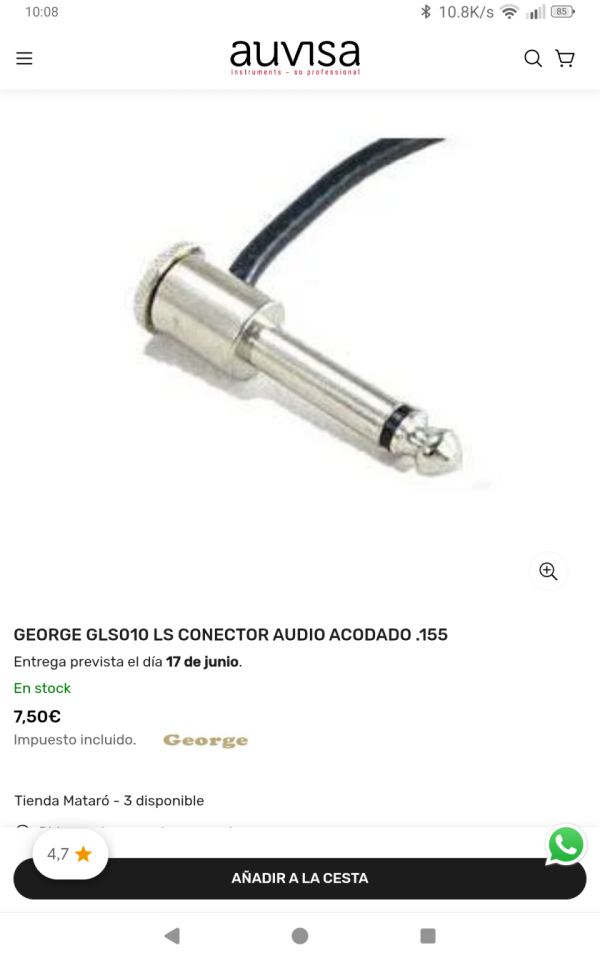 Conectores George L'S de segunda mano · Foto 2 de 3 · A Coruña · 55 €