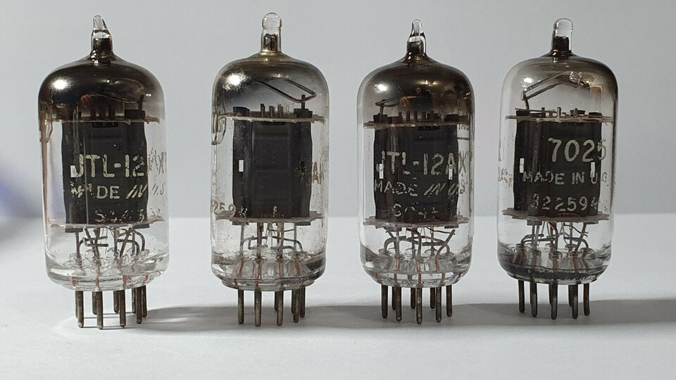 Válvula previo Tung Sol 12AX7 NOS (60's) Square Getter ECC83 7025 Tubo Hifi