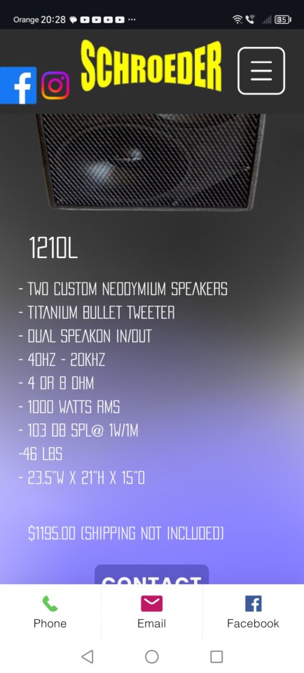 Schroeder 310212L, 1.700W. "La Pantalla de bajo". de segunda mano · Foto 6 de 6 · Madrid · 750 €