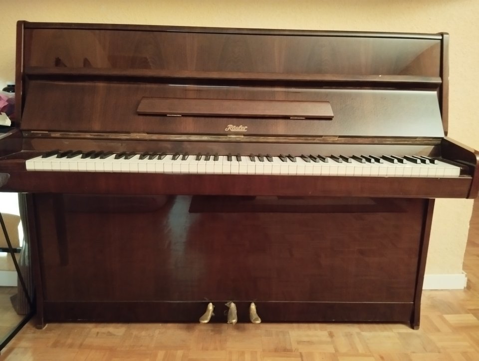 Piano Rosler, 113, nogal