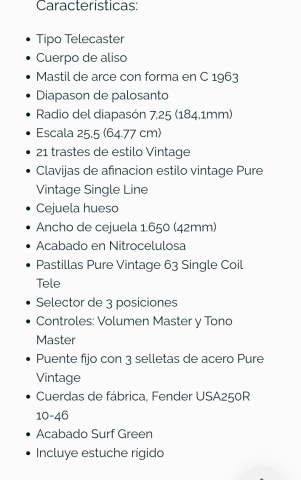 Fender American Vintage II 63 Telecaster