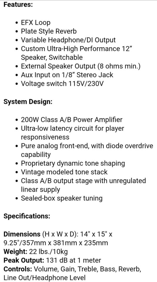 Amplificador ZT CLUB 1x12 200W de segunda mano · Foto 7 de 7 · Zaragoza · 390 €