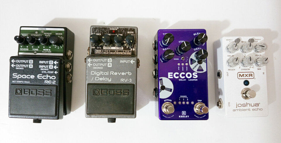 Delay Fest: KEELEY + BOSS + MXR