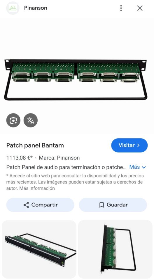 Patch Panel Bantam TT D-Sub25 Pinnanson