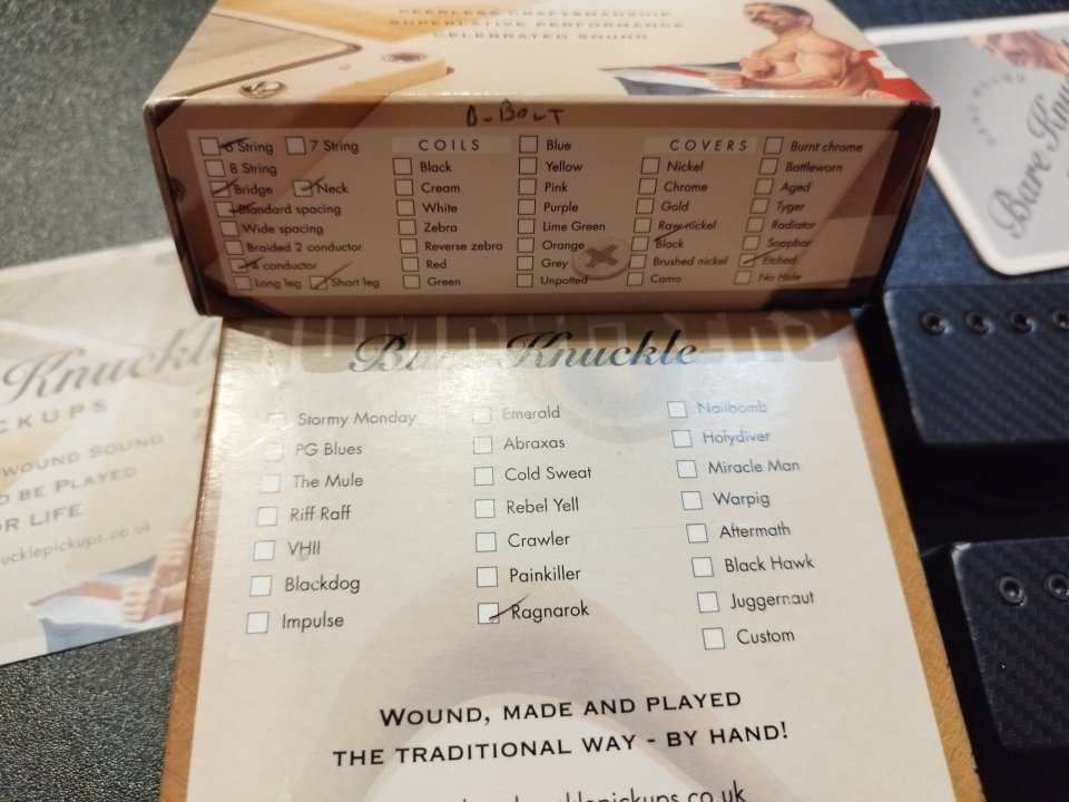 Bare Knuckle Ragnarok Set Black Carbon