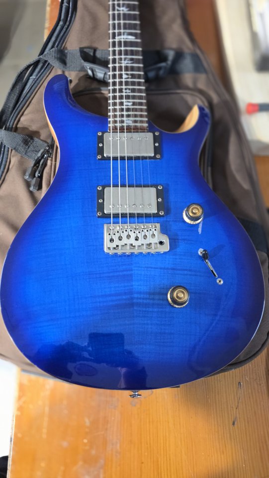 PRS SE custom 24 modificada con estuche gator y funda prs