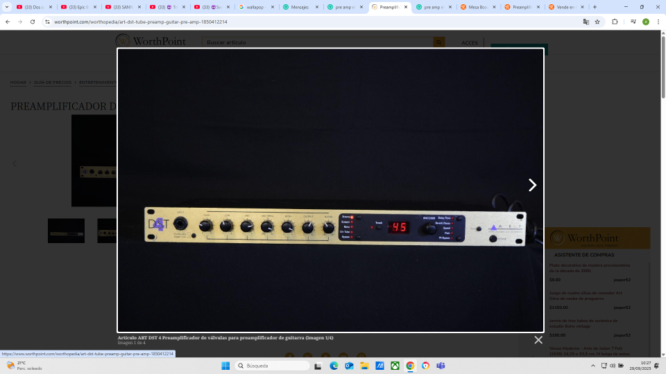 previo a valvulas ART DST4 control midi made in USA