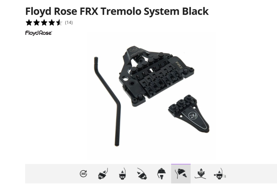 floyd rose frx black