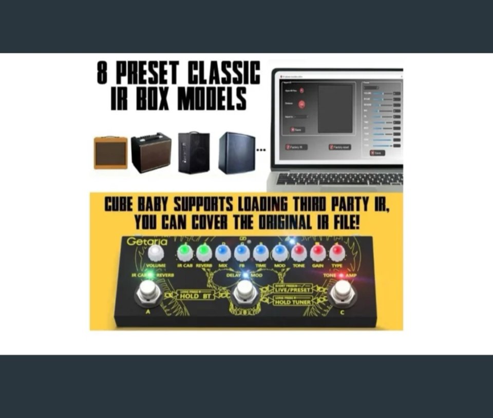 Pedal de efectos,Getaria Cube baby