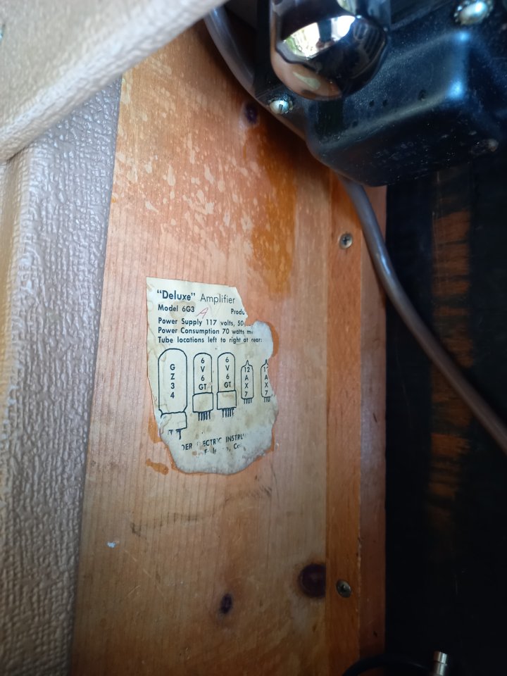 Fender Brownface Deluxe 6G3 de 1962! de segunda mano · Foto 10 de 10 · Madrid · 4500 €