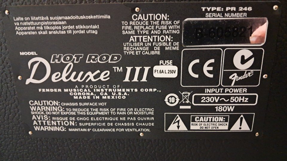 Fender hot rod deluxe III