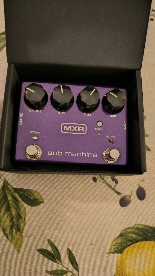 MXR sub machines Octave Fuzz.