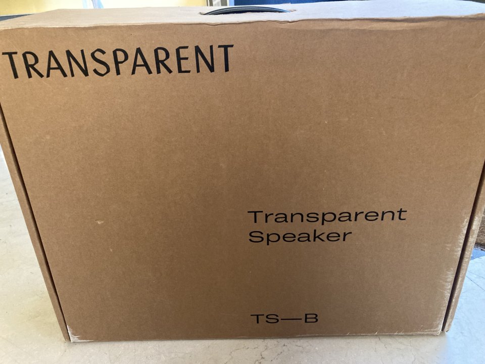 Transparent, Altavoz transparente nuevo a estreno