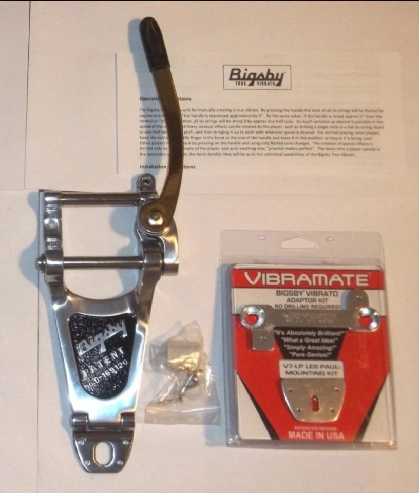 Bigbsy B7 + V7 Vibramate para Les Paul de segunda mano · Foto 3 de 7 · Málaga · 290 €