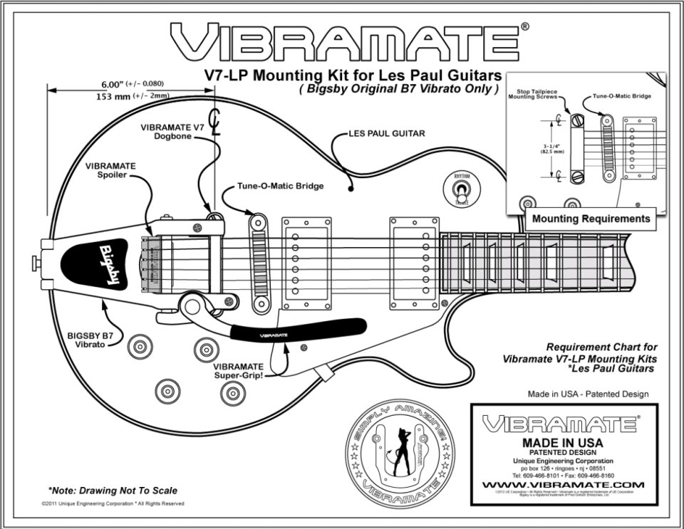 Bigbsy B7 + V7 Vibramate para Les Paul de segunda mano · Foto 6 de 7 · Málaga · 290 €