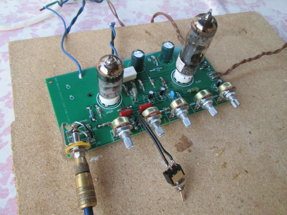 Placa electronica para fabricar amplificador guitarra a valvulas