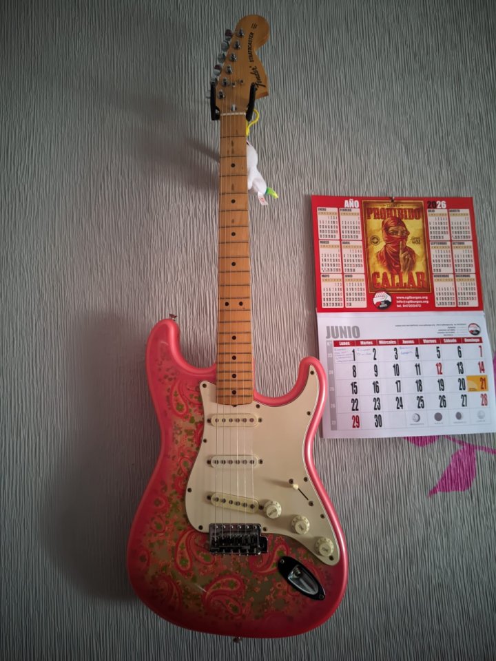 Fender Pink pasley japonesa de segunda mano · Foto 1 de 2 · Burgos